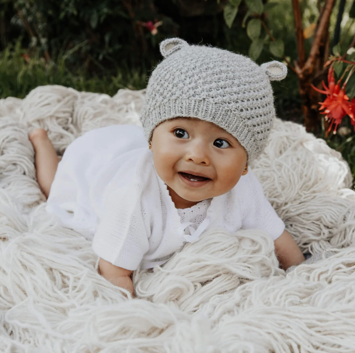 Baby Hat Llama White